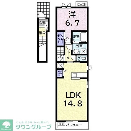 ポワール・メゾン Tの物件間取画像